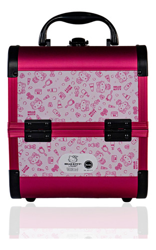 Hello Kitty Maleta Rosa Compacta Com Compartimentos Dbhk-02r