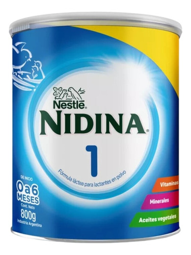 Leche De Fórmula En Polvo Nestlé Nidina 1 800g Sabor Tradicional