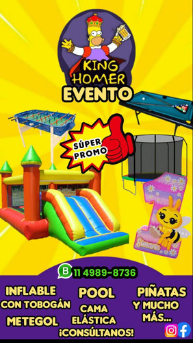 Inflable,metegol,pool,cama Elástica,candy Bar