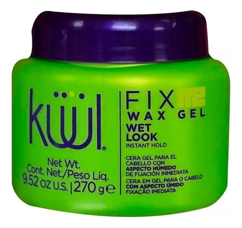 Gel Fix Me Wax Gel Wet Look Cera Aspecto Húmedo Kuul 270g