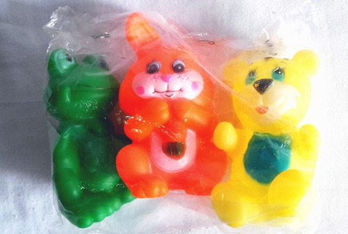 Imagen 2 de 3 de Muñecos Ule Pito Bebe Juguetes Baño Animalitos Pack