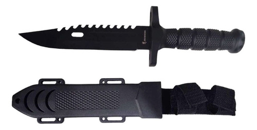 Cuchillo Tactico Supervivencia Bowie Con Funda Rígida