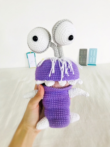 Boo Nena Monster Inc Monstruos Niña Amigurumi Muñeca Tejida