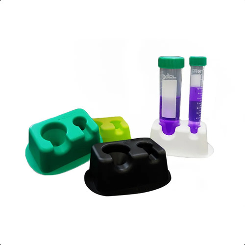 5x Rack P/ Tubo Cônico 2 Lugares Para Tubos 15ml 50ml Falcon