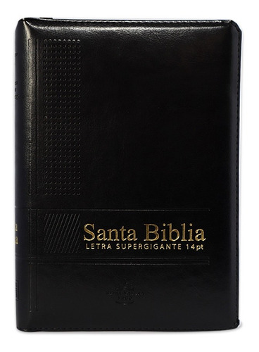 Santa Biblia Rvr1960 Letra Super Gigante C/ Cierre/ Indice.