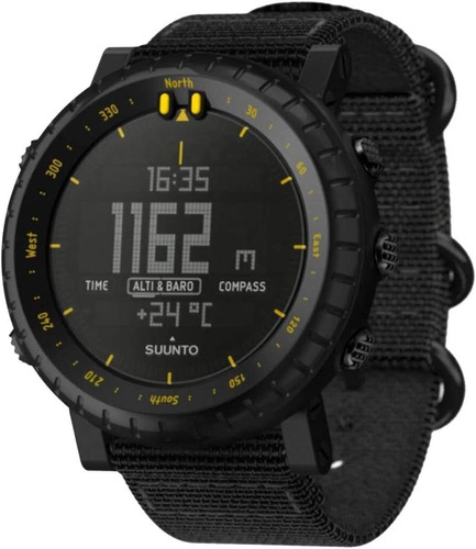 Reloj Deportivo Para Caballero Suunto Core Negro Y Amarillo