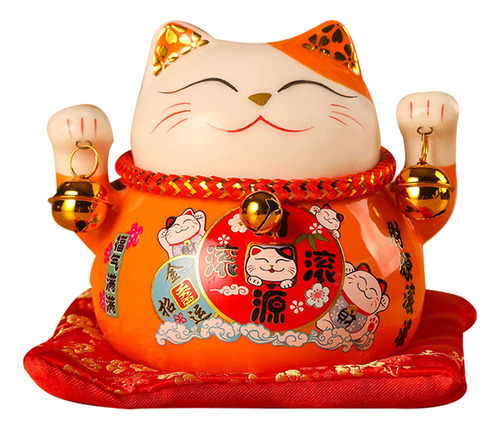 Banco De Monedas Lucky Cat Decoration De 4.5 Pulgadas, Exqui