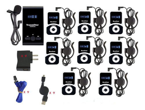 Exmax® Atg-100t Mhz Sistema De Guia Turistico Inalambric
