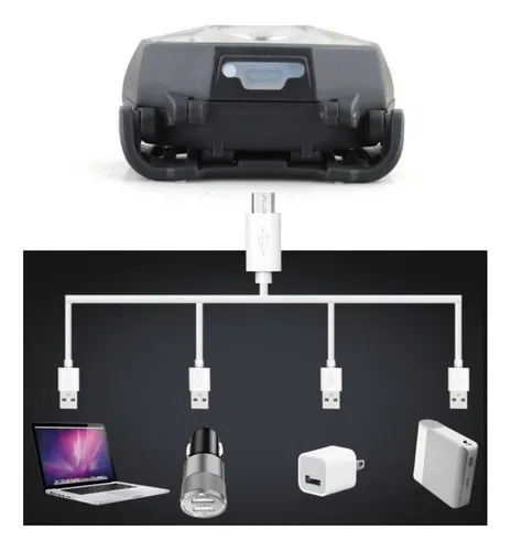 Recargables, Linterna Frontal Led De 5000, Sensor De