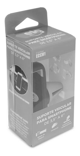 Imagem 3 de 4 de Suporte Veicular P/ Smartphone ELG Exp Ecch1