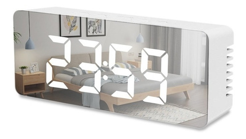 Reloj Digital Led Luminoso Usb Con Despertador