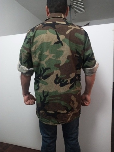 7k Camisa Militar Ejercito Camuflada Talla M Camisola (Usado)