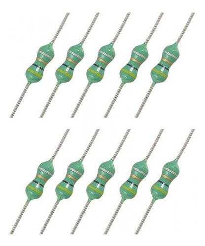 Tecneu 100 Piezas de Bobina Inductora Axial De 1/2w 22uH Inductancia