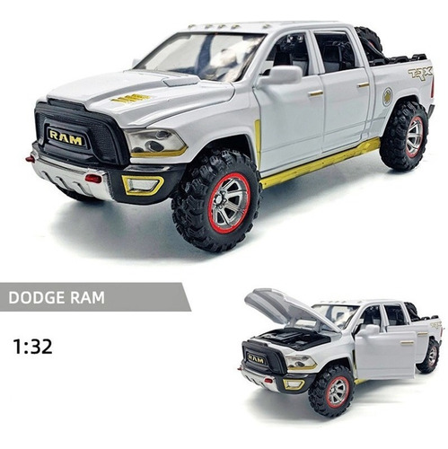 Se Abre La Camioneta Dodge Ram Trx De Hierro En Miniatura Po