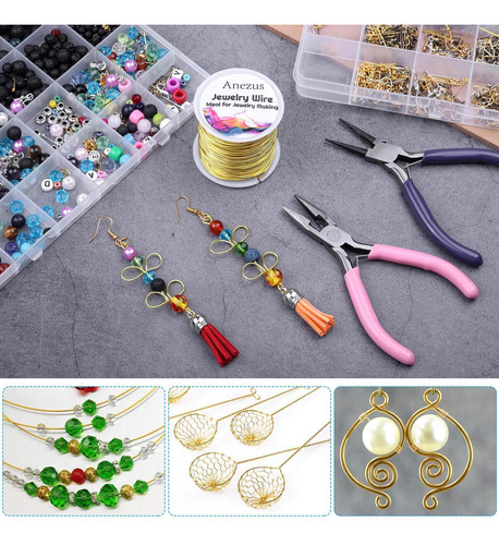 Alambre De Cobre 0.6mm #22 Para Joyeria 45m Tono Gold