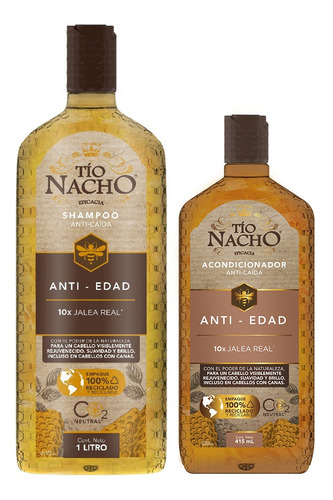 Tío Nacho Shampoo 1l + Acondicionador Anti Edad 415 Ml