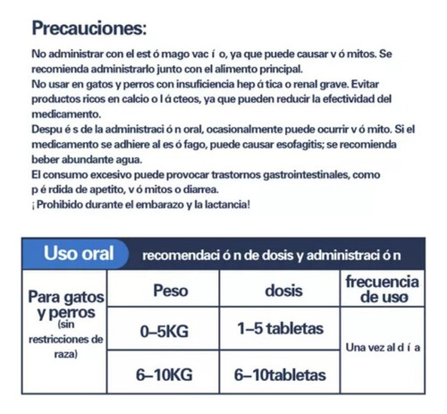 V Comprimidos Para Parásitos Externos/internos De Perros