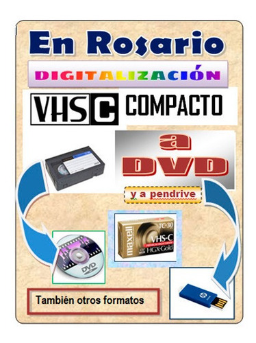 Digitalización A Dvd/pendrive. Desde Rosario A Todo El País.