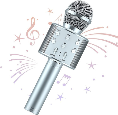 Microfono Inalambrico Karaoke Con Parlante 1 Año De Garantia