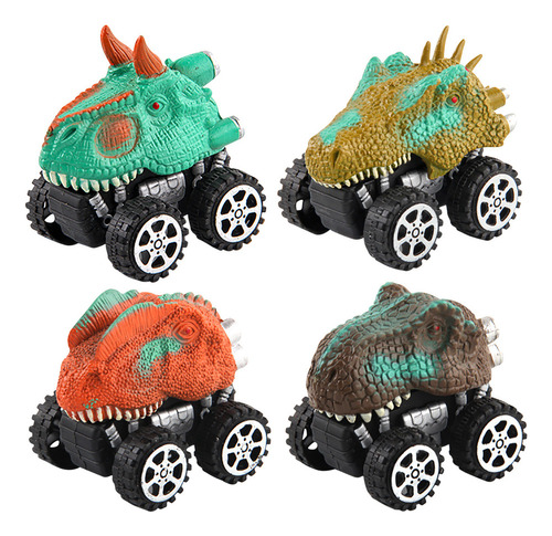 * Coche Retráctil Con Forma De Dinosaurio Para Niños H Toy,