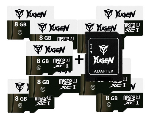 Kit 10 Memoria Micro Sd 8gb Yugen Granel Mayoreo Baratas