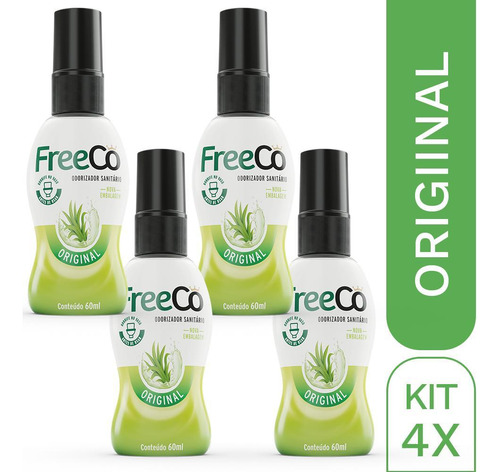 Freecô 60ml - Kit Com 4