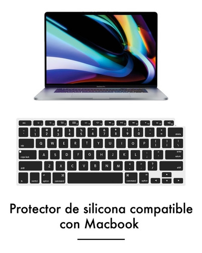 Imagen 5 de 9 de Protector Silicona Teclado - Compatible Macbook Pro 14 A2442