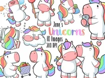 Comprar Cliparts Imagenes Png Unicornios De Colores Pasteles Jk76