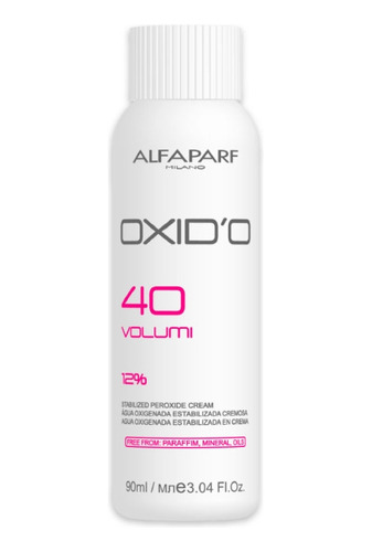 Agua Oxigenada Alfaparf Crema Oxidante 90ml 40 Vol