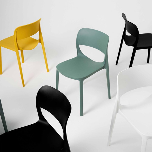 Pack X 6 Silla De Jardín Apilable Diseño Smile | Contado