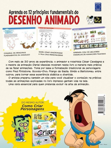 O Livro Da Animação: Aprenda Os 12 Principios Fundamentais Do Desenho Animado, De Cavelagna, César. Editora Europa, Capa Mole Em Português