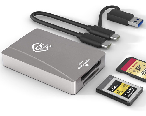 Lector De Tarjetas Cfexpress Tipo B, Usb 3.2 Gen 2 10 Gpbs, 