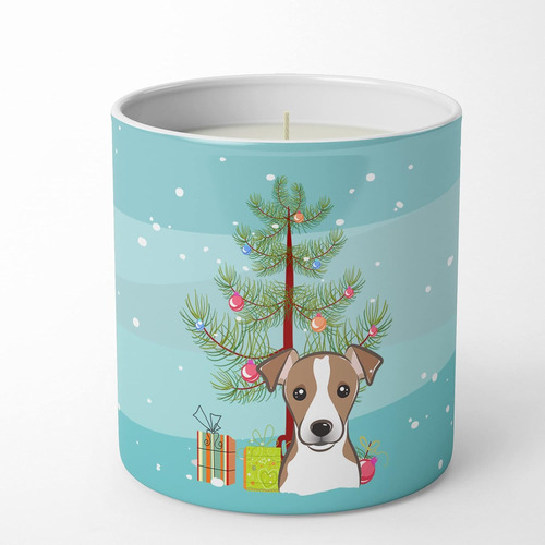 Bb1632cdl Árbol De Navidad Y Jack Russell Terrier Vela De So