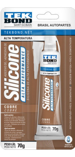 Silicone Alta Temperatura Cobre Tecbond Imperdível