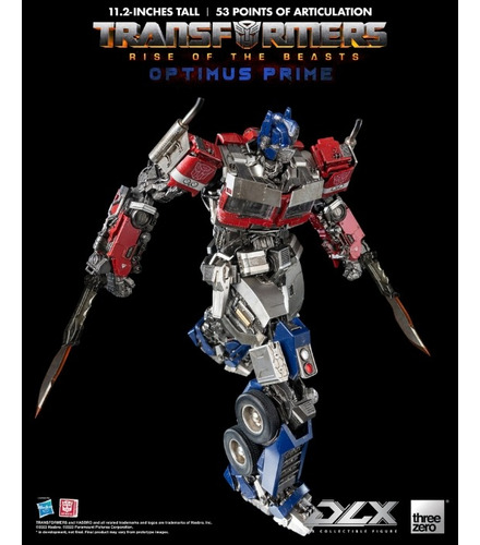 Threezero Transformers Rise Of The Beasts Dlx Optimus Prime