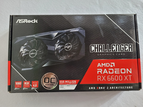Placa De Video Amd Asrock Challenger Radeon Rx 6600 Xt 8gb (Usado)