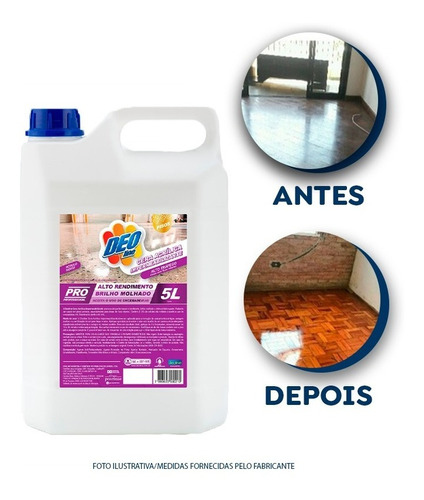 Cera Acrílica Impermeabilizante Resistente Brilho Molhado 5l