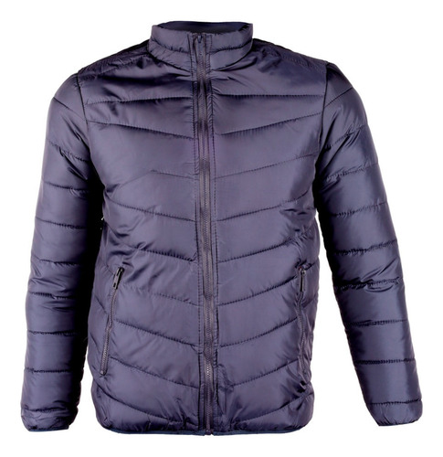 Chamarra Hombre Cortavientos Color Liso Casual Chaqueta