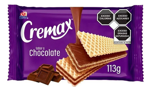 3 Pza Galletas Tipo Wafer Gamesa Cremax Chocolate 113 G