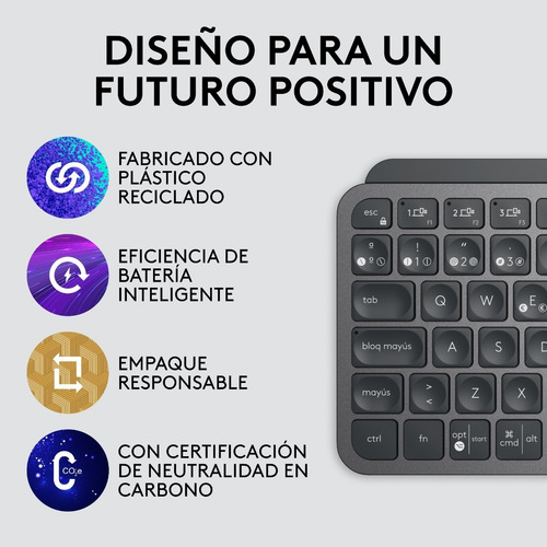 Teclado Bluetooth Logitech Master Series Mx Keys Mini Españo