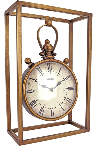 Diseño Toscano Industrial Age Mantel Reloj