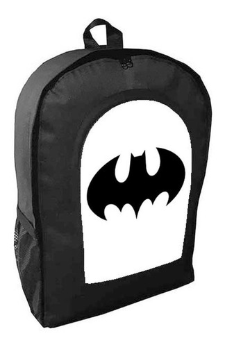 Mochila Negra Batman Adulto / Escolar N7