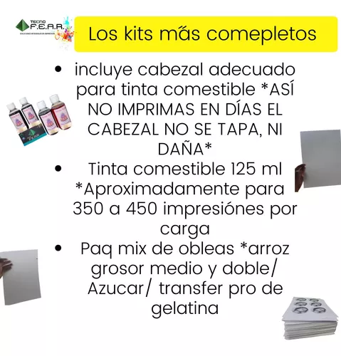 Papel de azúcar Mexico, Papel de arroz Mexico, Tinta comestible Mexico e  Impresoras de tinta comestible.