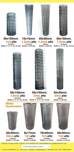Tejido Metal Electrosoldado Malla Alambre 25x25mm 40cm X 13m
