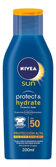 Nivea Sun Protector Solar Fps 50 Protect & Hydrate 200ml