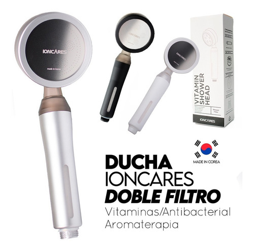 Ducha Coreana 2 Filtros Vitaminas Antibacterial Aromaterapia