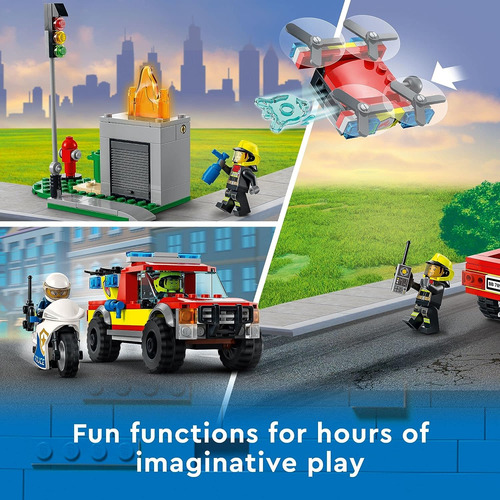 Lego City Fire Rescate Police Chase - Juego De Construcción