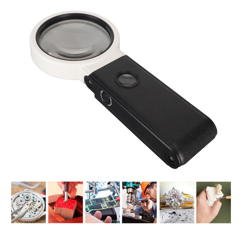 Lupa Con Luz De Lupa Y Lupa Led De Mano Para