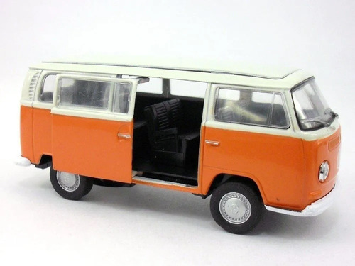 Camioneta De Coleccion Volkswagen Bus T2 Escala 1:34 Welly