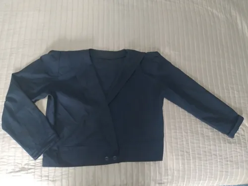 Chaqueta corta azul clearance marino